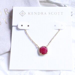 Kendra Scott Gold Necklace 🌼 Raspberry Labradorite